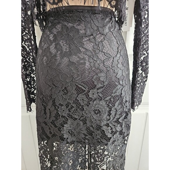 NWT Jason Wu 2 Piece Set Pencil Skirt & Top Black Lace Size 2  $400 MSRP - Picture 4 of 15